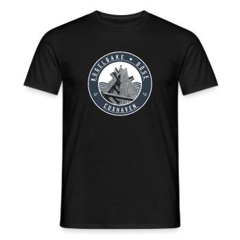 Kugelbake - Döse Cuxhaven - Männer T-Shirt - Schwarz - Vorne - AI Model Male 178 light (178cm)