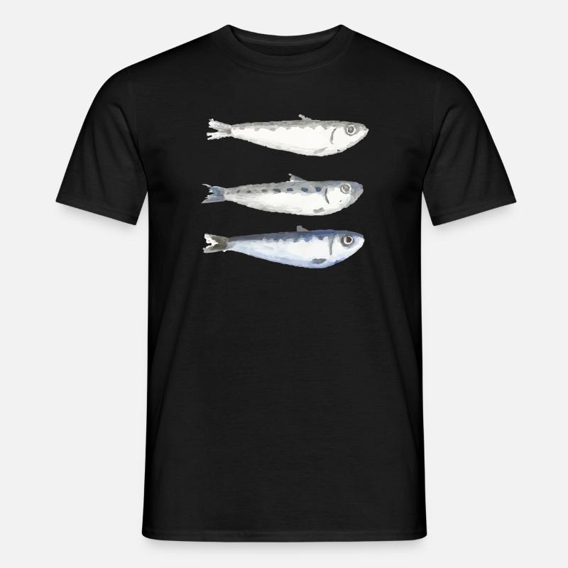 sardina - T-shirt uomo - nero