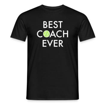 le meilleur entraîneur de tennis de tous les temps - T-shirt homme - noir - Devant - AI Model Male 178 light (178cm)