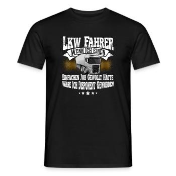 Lkw Fahrer - Männer T-Shirt - Schwarz - Vorne - AI Model Male 178 light (178cm)