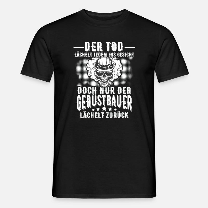 Gerüstbauer - Männer T-Shirt - Schwarz