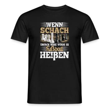 Schach - Männer T-Shirt - Schwarz - Vorne - AI Model Male 178 light (178cm)