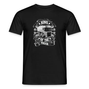 Truck driver King - Men's T-Shirt - black - Front - AI Model Male 178 light (178cm)