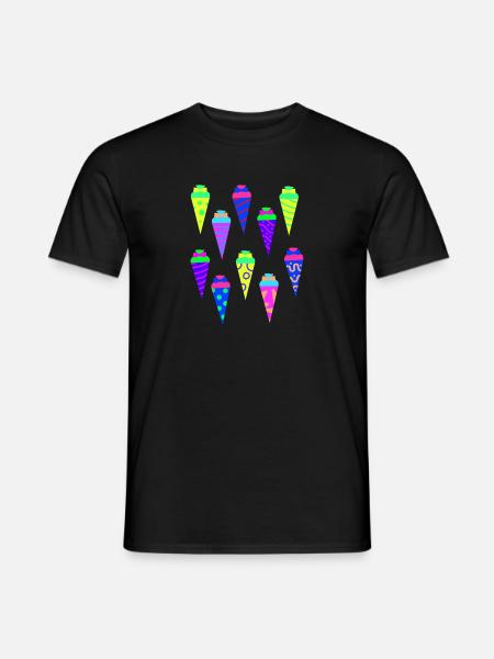 Schultüte Zuckertüte Kita Vorschule Schulbeginn - Männer T-Shirt - Schwarz