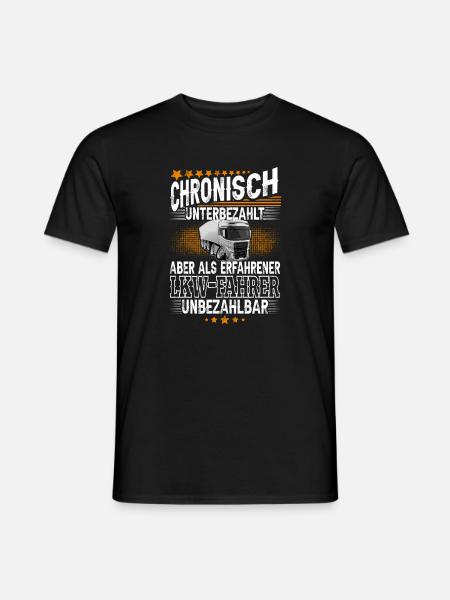 Lkw Fahrer - Männer T-Shirt - Schwarz