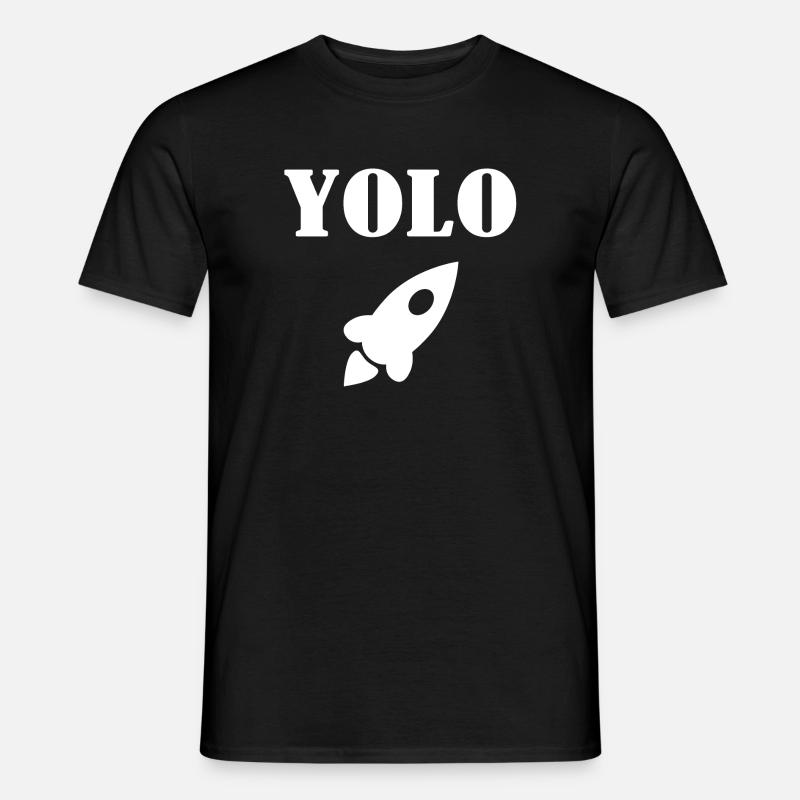 Yolo - Männer T-Shirt - Schwarz