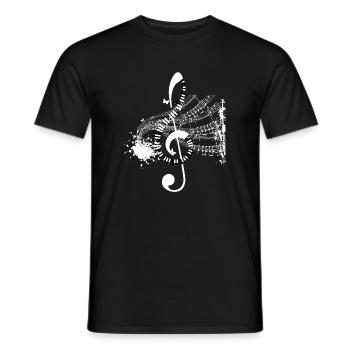 Roll of notes and score splash - Men's T-Shirt - black - Front - AI Model Male 178 light (178cm)