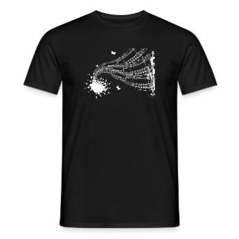 Floating Score Symphony - Men's T-Shirt - black - Front - AI Model Male 178 light (178cm)