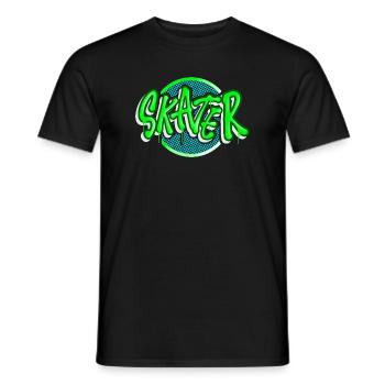 Skater - Männer T-Shirt - Schwarz - Vorne - AI Model Male 178 light (178cm)