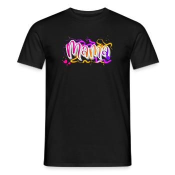 Maman - T-shirt homme - noir - Devant - AI Model Male 178 light (178cm)