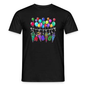 Balloon School Bag School Start School Sugar Bag - Men's T-Shirt - black - Front - AI Model Male 178 light (178cm)