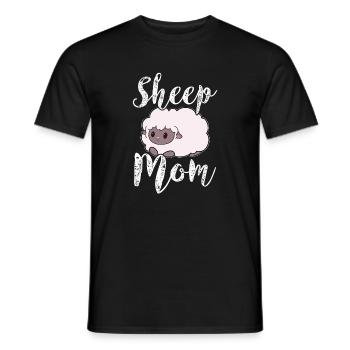 mouton mouton maman mère - T-shirt homme - noir - Devant - AI Model Male 178 light (178cm)