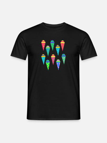 Schultüte Zuckertüte Schulbeginn Schulstart - Männer T-Shirt - Schwarz