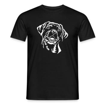 Labrador Head "Black Edition" - Men's T-Shirt - black - Front - AI Model Male 178 light (178cm)