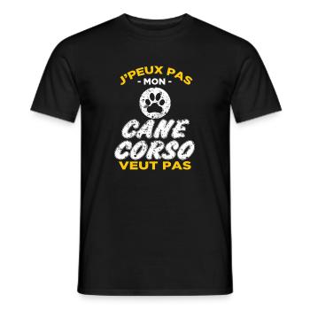 Cane Corso - T-shirt homme - noir - Devant - AI Model Male 178 light (178cm)