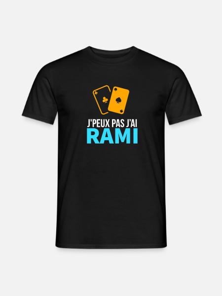 Card game Le Rami - Men's T-Shirt - black