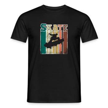 Skate - T-shirt homme - noir - Devant - AI Model Male 178 light (178cm)