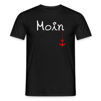 Anker Moin Koch- und Grillschürze Nordseefan - Männer T-Shirt - Schwarz - Vorne - AI Model Male 178 light (178cm)