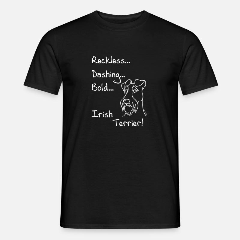 Kühner Irish Terrier - Männer T-Shirt - Schwarz