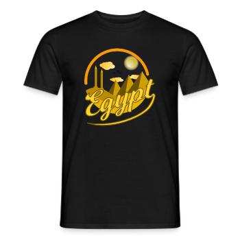 Egypt Egypte Obélisque pyramides idée cadeau du Caire - T-shirt homme - noir - Devant - AI Model Male 178 light (178cm)