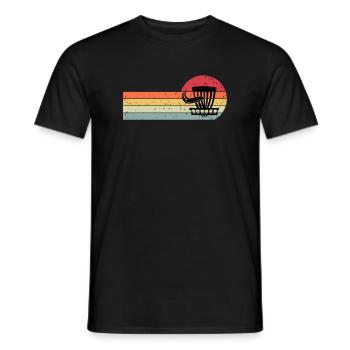 Disc Golf - Männer T-Shirt - Schwarz - Vorne - AI Model Male 178 light (178cm)