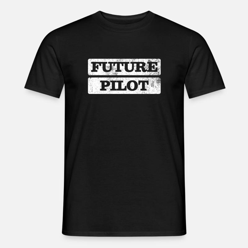 Pilot - Männer T-Shirt - Schwarz