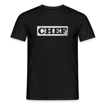 Chef Cook Hobby Chef - Men's T-Shirt - black - Front - AI Model Male 178 light (178cm)