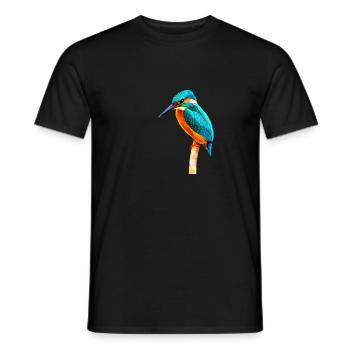 Kingfisher - Männer T-Shirt - Schwarz - Vorne - AI Model Male 178 light (178cm)
