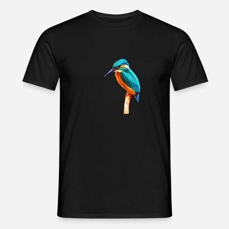 Kingfisher - Männer T-Shirt - Schwarz
