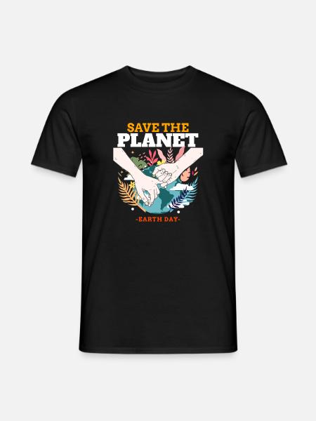Save the Earth – Earth Day - Men's T-Shirt - black