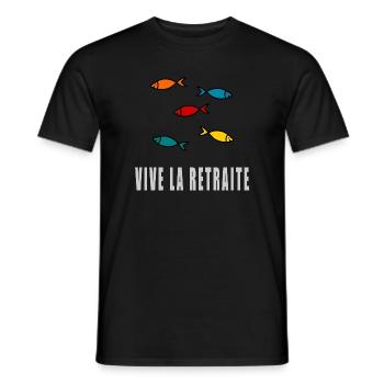 retirement. GOOD RETIREMENT. HAPPY RETIREMENT - Men's T-Shirt - black - Front - AI Model Male 178 light (178cm)
