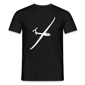 Segelfliegen Motorsegeln Gleitflug - Männer T-Shirt - Schwarz - Vorne - AI Model Male 178 light (178cm)