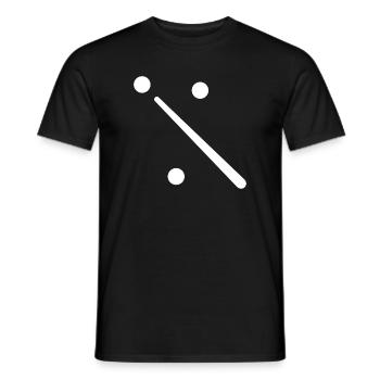 Billard Billardspiel - Männer T-Shirt - Schwarz - Vorne - AI Model Male 178 light (178cm)