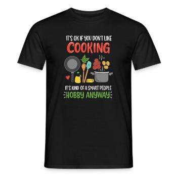 Cooking Cook Cook - Men's T-Shirt - black - Front - AI Model Male 178 light (178cm)