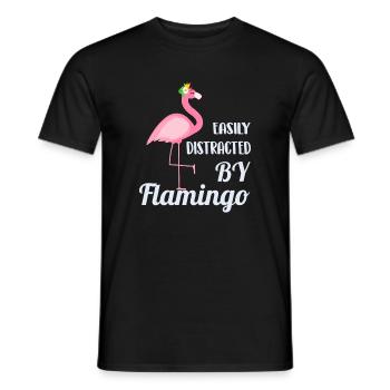 Flamingo - Männer T-Shirt - Schwarz - Vorne - AI Model Male 178 light (178cm)