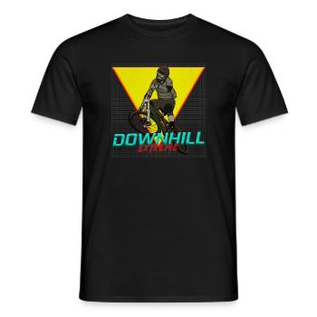 Downhill Extreme Motiv - Männer T-Shirt - Schwarz - Vorne - AI Model Male 178 light (178cm)