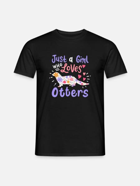 Otter Sea Otter Otter Lover - Men's T-Shirt - black