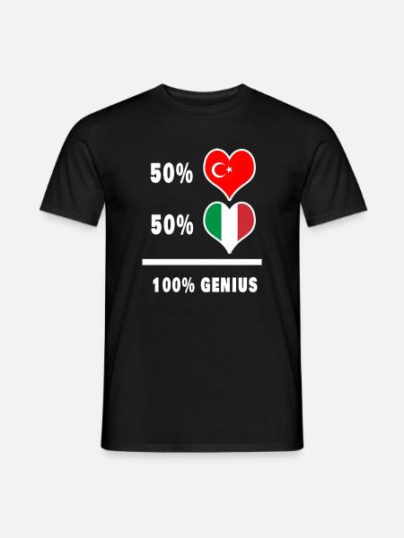 Italy and Turkey awesome / gift - Men's T-Shirt - black