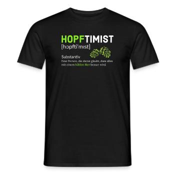 Hopftimist Bier Lustiger Spruch Humor - Männer T-Shirt - Schwarz - Vorne - AI Model Male 178 light (178cm)