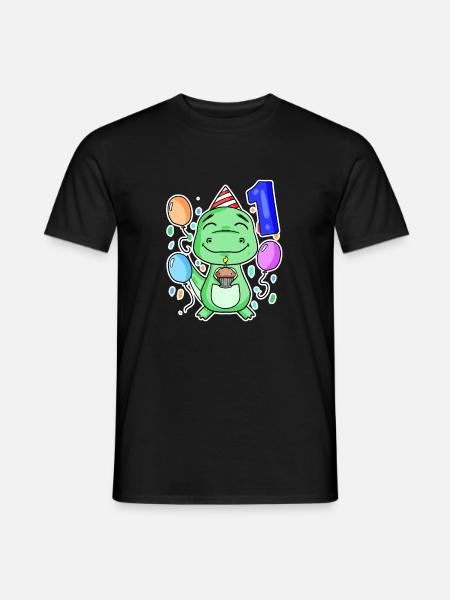 1st birthday - 1 year old - Men's T-Shirt - black