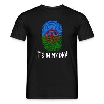 romani people flag o styago le romengo idée cadeau - T-shirt homme - noir - Devant - AI Model Male 178 light (178cm)