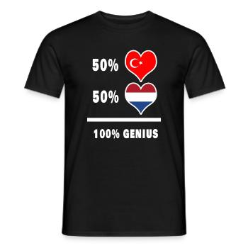 Pays-Bas et Turquie génial / cadeau - T-shirt homme - noir - Devant - AI Model Male 178 light (178cm)