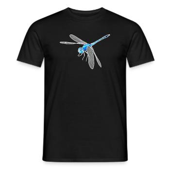 Libelle - Männer T-Shirt - Schwarz - Vorne - AI Model Male 178 light (178cm)