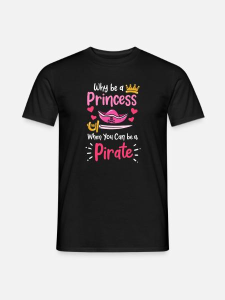 Pirate Pirate Princesse Pirate Fille - T-shirt homme - noir