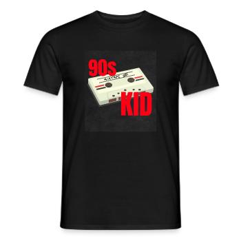 90s Vibe Mixtape Cassette Theme Party 90s - Men's T-Shirt - black - Front - AI Model Male 178 light (178cm)