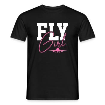 Flugzeug - Männer T-Shirt - Schwarz - Vorne - AI Model Male 178 light (178cm)