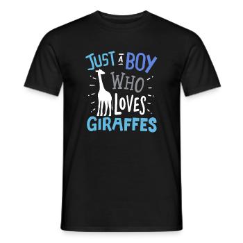 Girafes Girafe - T-shirt homme - noir - Devant - AI Model Male 178 light (178cm)