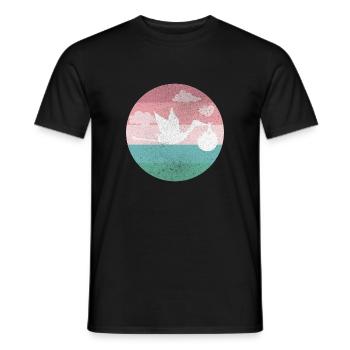 Bébé naissance Grossesse cigogne - T-shirt homme - noir - Devant - AI Model Male 178 light (178cm)