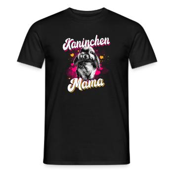 Kaninchen Mama - Männer T-Shirt - Schwarz - Vorne - AI Model Male 178 light (178cm)