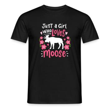 Orignal Elen Amoureux de l’orignal - T-shirt homme - noir - Devant - AI Model Male 178 light (178cm)